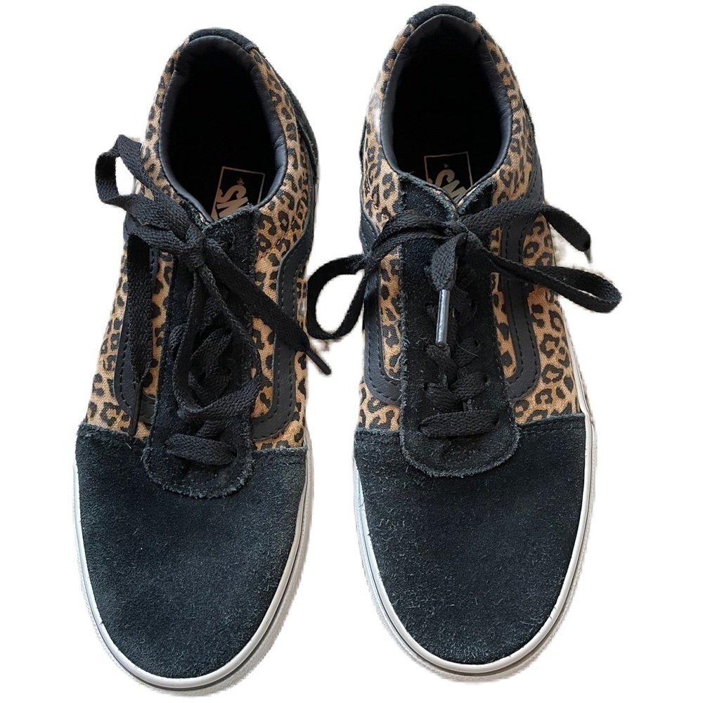 VANS Off The Wall Leopard Print Shoes Size 4.5 Women's, Size 3 Kids